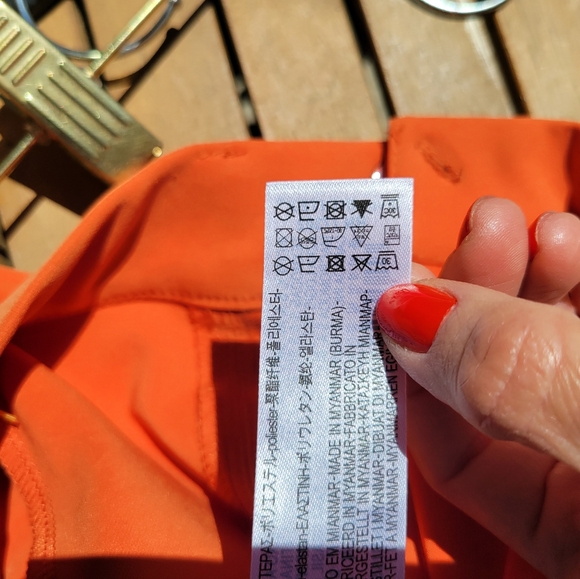 NWT Zara Blogger Favorite Orange Cut Out Flare Pants Size S - Picture 16 of 16